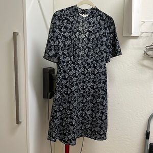 Black floral dress